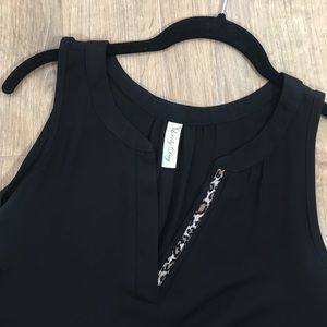 Black and Leopard Tank Top